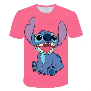 Sommer for Børn Animationsfilm Blue Monster Store Ører Søde 3D-Print Drenge Og Piger, Mode, Quick-Tørring Kort-SleevedT-Shirt