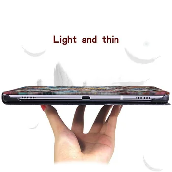 Tablet etui til Samsung Galaxy Tab En T290/T295 (2019) 8.0 tommer 26 Brev Anti-Slip PU Læder Stå Shell Cover + Gratis Stylus 138869