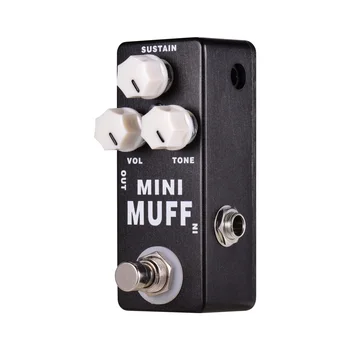 MOSKY MINI MUFF El-Guitar Distortion Fuzz-Effekt-Pedal True Bypass effekt Full Metal Shell Guitar-Tilbehør & Reservedele