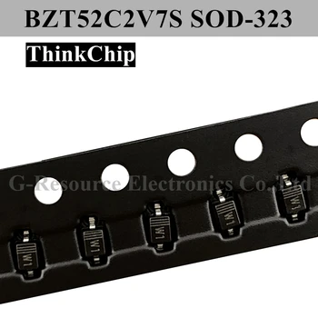 (100pcs) BZT52C2V7S SOD-323 SMD 0805 spænding stabiliseret diode 2,7 V (Mærkning W1) 13959