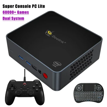 2021 Super Konsol X PC-Lite Beelink Mini PC-Boks Med 60000 Spil Retro Video Game Konsoller Til PS2/WII/PS1/SS/N64 Dual System