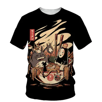 Japanske Ramen 3D-Print Mænd T-shirt 2021 Sommer O-Hals kortærmet t-Shirts Toppe 3D-Style Mandlige Tøj Mode Casual T-shirts 14137