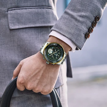 JARAGAR Tourbillon Armbåndsure til Mænd Automatisk Mekanisk Militære Mandlige Ur Kalender Multi-Funktion Top Mærke Luksus Reloj
