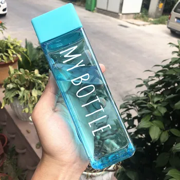 500ml Lille Daisy Gennemsigtig Plastic vandflasker Gratis Kreative Mat vandflaske Med Bærbare Reb Rejse Kop Te
