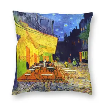 Cafe Terrasse Natten pudebetræk Sofa Hjem Dekorative Vincent Van Gogh-Maleri-Pladsen pudebetræk 40x40 141910