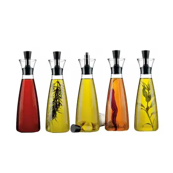 250/500 ml Glas Cruet Olie Dispenser Flasker Sovs Både Pourer Tud Karaffel Olie, Eddike, Sauce Flaske Container Køkken Værktøjer