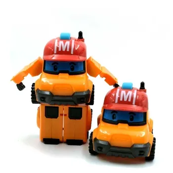 At Deltage Figur 6 Stilarter Robocar Korea Robot Bil Transformation Legetøj Poli-Brandbil Manuel Deformation Kid Drenge Gave Til Børn 142709