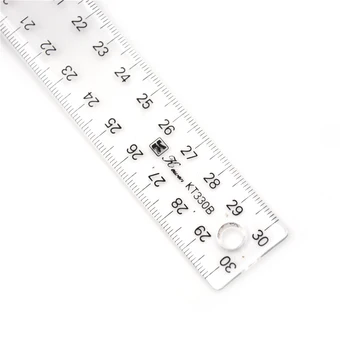 1pc 30cm T Square Hersker Plast T-Form Hersker Klare og Gennemsigtige Målinger Lige Lineal Måle Værktøj 143404