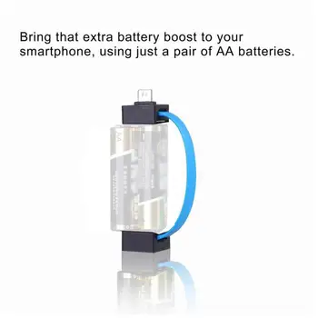 Universal Batteri Oplader USB Emergency 2AA Batteri Bank Oplader Power Hurtig Til Android Usb Oplader Mirco Bærbare F3G1 143429