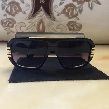 KAPELUS solbriller Europæiske mode solbriller, sorte solbriller plade 68375 matchende sort læder box