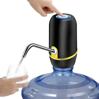 Trådløs El-Vand Dispenser Pumpe, Automatisk Drikkevand Flaske Pumpe USB-Genopladelige Smart Dispenser 144052