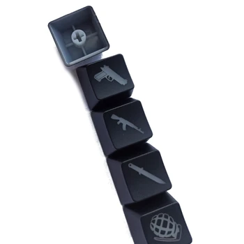 5Pcs OEM R4 Profil ABS Baggrundsbelyst Keycap Gaming Tasterne Tasten Knappen CS GO Keycap P9YA