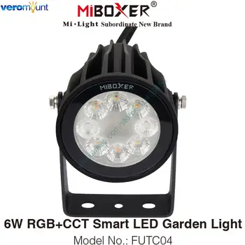 MiBoxer FUTC04 6W RGB+CCT Smart LED Haven Lyser IP66 AC110V 220V Udendørs Landskab Lampe 2,4 G WiFi Remote Voice Control 1443