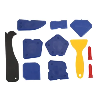 12pcs/Sæt Silikone Fugemasse Remover Skraber Fuger Tætning Efterbehandling Anvendes Til Forskønnelse Af Glas Lim Cleaning Tool Kit