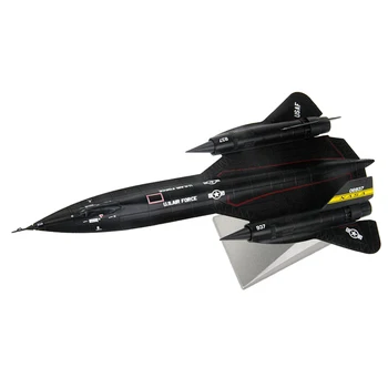 Skala 1/144 SR-71A Blackbird Rekognosceringsfly Trykstøbt Toy Home Decor 144363