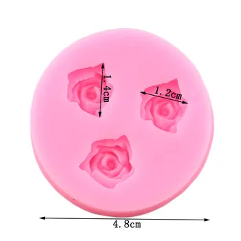 3D Rose Blomster Silikone Forme Bryllup Kage Udsmykning Værktøjer DIY Bagning Chokolade Fondant Forme Slik Polymer Ler Skimmel 14447