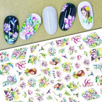 Hot Sælger Mors Dag Nail Stickers ins Retro Facebook Black Line Negle Mors Dag Negle Dekoration 3D Negle Stickers til negle