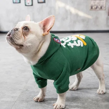 Søde Hund Kat Hættetrøjer fransk Bulldog Forår Sommer Outfit Pet Tynd Sweateshirt Passer til Små Hunde Pels Pug Schnauzer Tilbehør 145172
