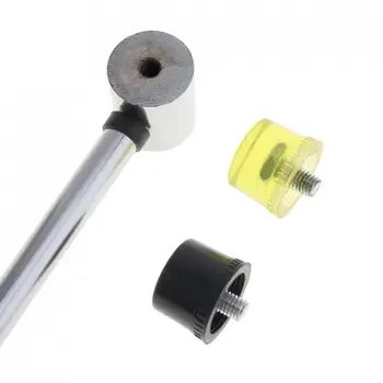 30mm Gummi Hammer Dobbelt Konfronteret Arbejde Ruder Vindue Nylon Hammer med Rundt Hoved og Non-slip Håndtag DIY Værktøj 145196