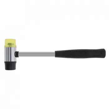 30mm Gummi Hammer Dobbelt Konfronteret Arbejde Ruder Vindue Nylon Hammer med Rundt Hoved og Non-slip Håndtag DIY Værktøj