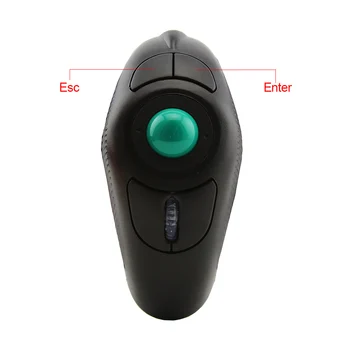 Laser Wireless Mouse Pointer Trackball Ergonomisk Håndholdte Mause 1000 DPI Bærbare Ergonomisk Håndholdt Mus Til Bærbare PC undervisning 145249