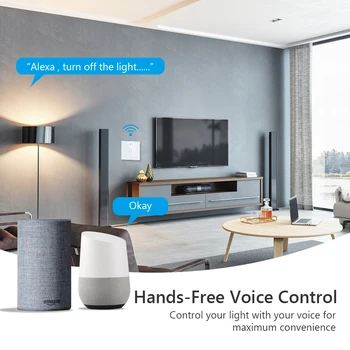 Wifi Væggen Touch Skifte Smart Light Switch 1 2 3 Bande AC110-250V Tuya Smart Home Støtte Alexa Google Startside App Rf Fjernbetjening 145252