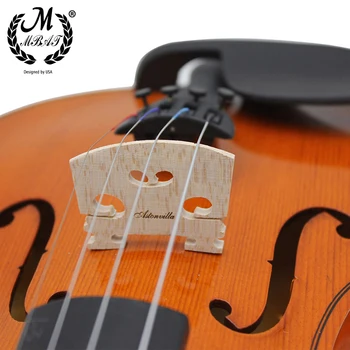 M MBAT Træ-4/4 Violin Bridge Høj kvalitet Musikalsk instrument Tilbehør Akustisk Ahorn Violin Strings-Broen Del Værktøjer