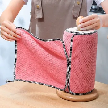 5pcs Absorberende Håndklæder Anti-Fedt Bambus Fiber karklude Husstand Glas Vindue Rengøring Klud Køkken Værktøj Karklud