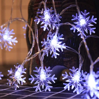 Nye Snefnug LED 1M 2M 3M kobbertråd LED String lys Vandtæt Ferie lys Til juletræet bryllupsfest Nye År Deco - 146197
