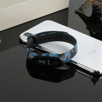 For Xiaomi Mi-Band 4 3 Udskiftning Håndled Stropper Silikone Digitale Smart Ur Band for Xiaomi MI-Band Rem Armbånd 146417