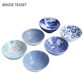 4 stk/masse Kinesisk Keramik Kop Te Håndlavet Store te-skålen Celadon Tekop Teaware Tilbehør Bærbare Enkelt kopper gaver Drinkware