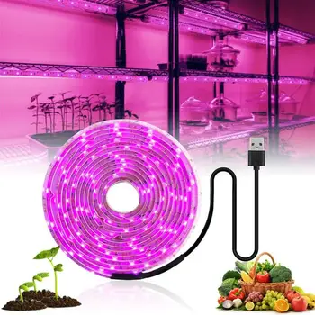 0,5 M/1M/2M/3M 5V USB LED Plant Grow Light Strip Fuldt Spektrum LED Strip Vegetabilske Blomst Sætteplante Lys Telt Voksende Plante Lamper