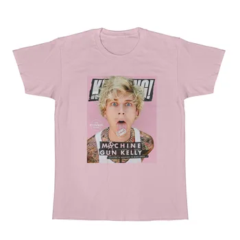 Pink Machine Gun Kelly t-shirt Unisex Harajuku Sjove Street Fashion MGK-Toppe Hip Hop grafik Bomuld T-shirt Kvinde/Mand