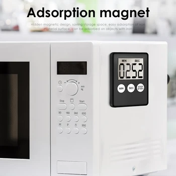 LCD-Magnetiske Køkken Timer Alarm Digital Timer Elektroniske Timeren Til Køkkenet Madlavning Æg Brusebad Undersøgelse Nedtællingsur Timing