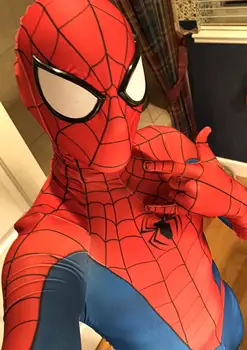 PS4 Peter Parker Cosplay Kostume Zentai Superhelt 3D-Print Lycra Spandex Dragt, Bodysuit Jumpsuits Halloween Aftager For Voksen/Barn