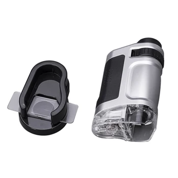 Mini Mikroskop Håndholdte Bærbare Lup med LED Lys 20X-40X Zoom-Forstørrelse Lomme-Mikroskop, Lup Lup Glas 147775