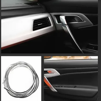 5M-Bil Styling Interiør Dekoration Strimler Dashboard Døren Kant bil Universal til Volkswagen POLO Tiguan Passat Golf EOS Scirocco 148109