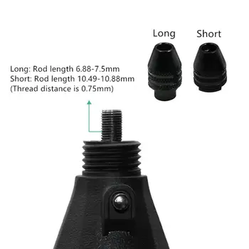 Fra 0,3-3,2 mm Multi Nøglefri Borepatron For Dremel Roterende Værktøjer Boret Chucks Adapter Omformer Universal Mini Chuck 149133