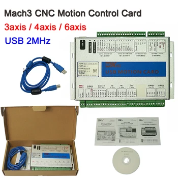 XHC Ethernet Mach3 3 4 6 Akse USB-OG Motion Control Card Breakout yrelsen Genoptage 2MHz Støtte Til CNC Engraver fræsemaskine 1497