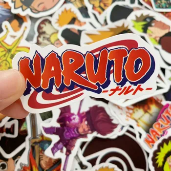 Anime Naruto Mærkat Kakashi Sasuke Aftagelig Vandtæt Personlig Bagage Notebook Tegnefilm Mærkat Naruto