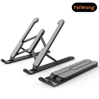 YelWong Bærbare computer Stå Tablet Holderen, Non-Slip Notebook Indehaver Mini Justerbar Stander Til iPad Macbook Huawei DELL HP 149857