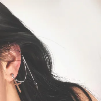 Personlighed Øreringe Til Kvinder koreansk Mode på Tværs Dråbe Øreringe Puck Rock Crystal Ear Cuff Piger Jewerly Butterfly moda 2020 1501