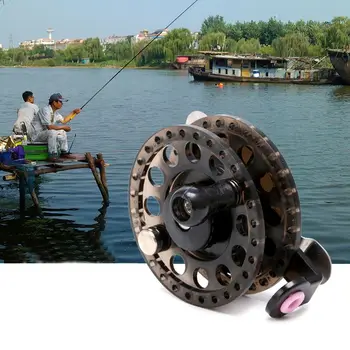 Plastik-Is Fiskehjul Fly Fishing Tackle Runde Hjul Fiskeri Tilbehør