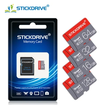 Micro SD-Kort Klasse 10 4 GB/8 GB/16 GB/64 GB/128GB Class10 UHS-1 Hukommelseskort, Flash-Hukommelse, Microsd til Smartphone 151150