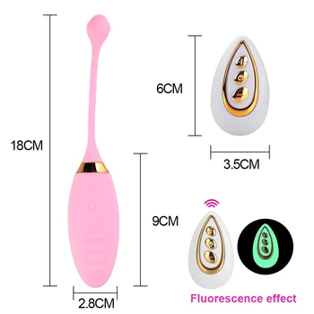 10 Hastigheder Hoppe Vibrator Æg Vibrerende Æg Silikone Trådløse Fjernbetjening Anal Klitoris Stimulation Sex Legetøj til Kvinder i Voksen Produkter