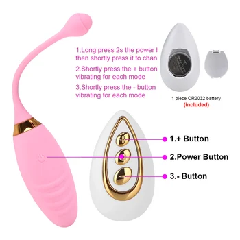10 Hastigheder Hoppe Vibrator Æg Vibrerende Æg Silikone Trådløse Fjernbetjening Anal Klitoris Stimulation Sex Legetøj til Kvinder i Voksen Produkter