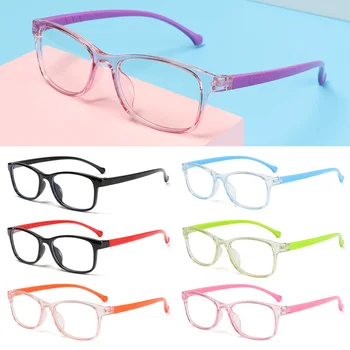 Pladsen Anti-blå Lys Børn Optiske Briller Ramme Computer Gennemsigtig Blokere Anti Reflekterende Briller eller Anti-tabte Ledning