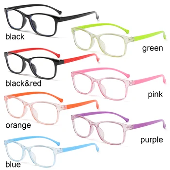 Pladsen Anti-blå Lys Børn Optiske Briller Ramme Computer Gennemsigtig Blokere Anti Reflekterende Briller eller Anti-tabte Ledning