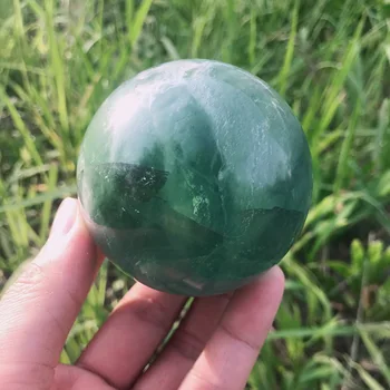 1pc Superior-bola de fluorit verde naturlige reiki cura decoração gøre quarto, decoração para casa, mobiliário de aquário 151584