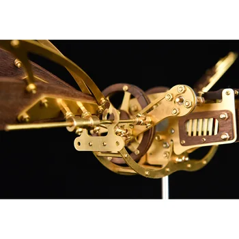 DIY Metal Massivt Træ 3D Dynamisk Mekanisk Håndværk Forsamling Mysterium Fly Puslespil Model Kit Til Børn Pædagogisk Legetøj Gave
